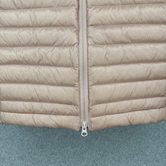 Duluth Womens Down Right Long Vest Size L Peach Pink Full Zip Pockets Warm EUC - Picture 8 of 16